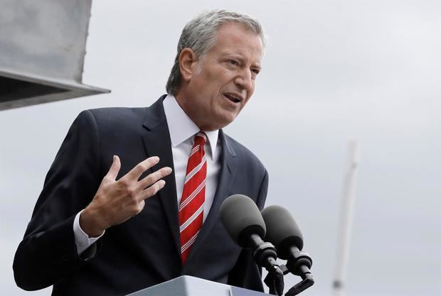 El alcalde de Nueva York, Bill de Blasio.