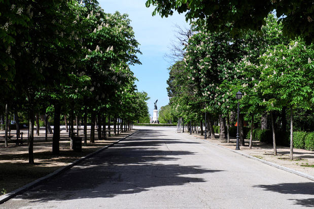 Vista del parque del Retiro de Madrid.