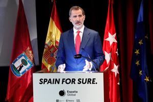Felipe VI enví­a un mensaje al mundo de fe y confianza en España