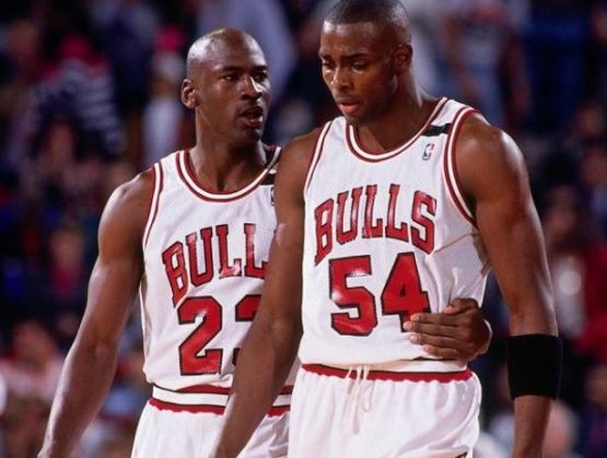 Michael Jordan y Horace Grant.