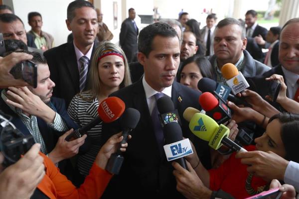 En la imagen, el presidente de la Asamblea Nacional de Venezuela, Juan Guaidó.