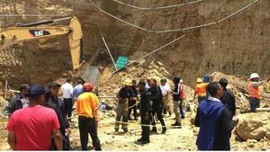 Tres muertos por derrumbe en área de construcción de hotel en Santiago
 