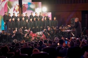 El Coro Nacional de Niños Dominicanos durante su presentación en el Devocional Musical Interreligioso de Pascua.