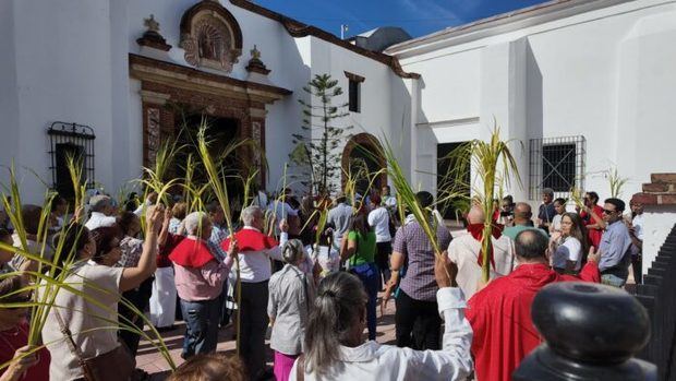 Domingo de Ramos en una iglesia de la Ciudad Colonial.