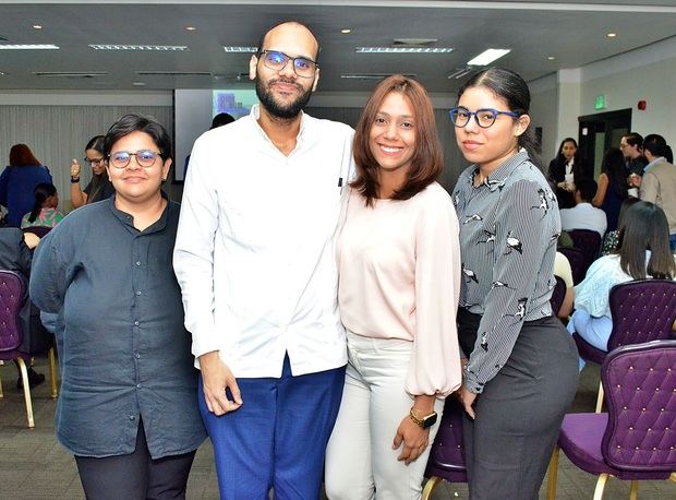 Elba Caba, Rafiel Cespedes, Belki Herrera y Nicole Mejia.