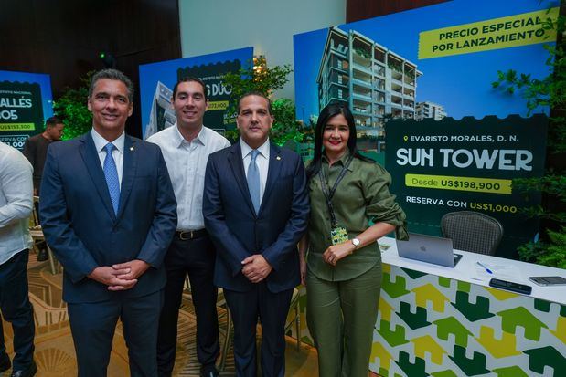 Francisco Ramírez, Mario Andrés Lama, Leonte Brea y Mariel Paulino.