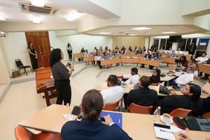 Ambos talleres fueron impartidos por la especialista Camila Rodríguez, experta en cambio climático y gestión de riesgos de desastres.