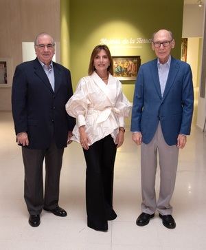 Manuel García Arévalo, Claudia Prida y Frank Moya Pons.