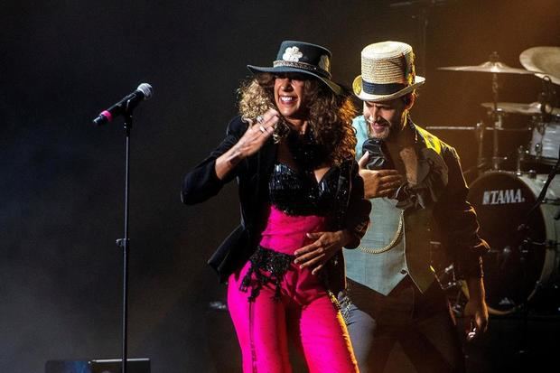 La cantante y compositora Rosario, durante su actuación este miércoles en el Festival Starlite Marbella, en Málaga, en el que ha participado desde su primera edición.