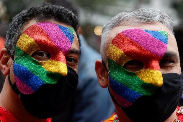 La bandera del arco iris cubrió la Avenida Paulista tras dos años de pausa.