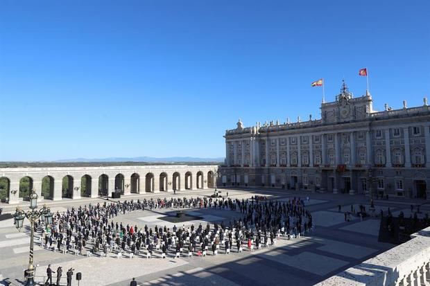 Vista general del Patio de la Armería del Palacio Real.
