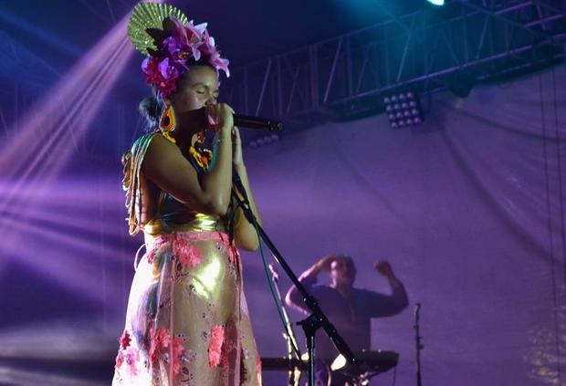 En la imagen la cantante Li Saumet de la agrupación colombiana Bomba Estereo. 