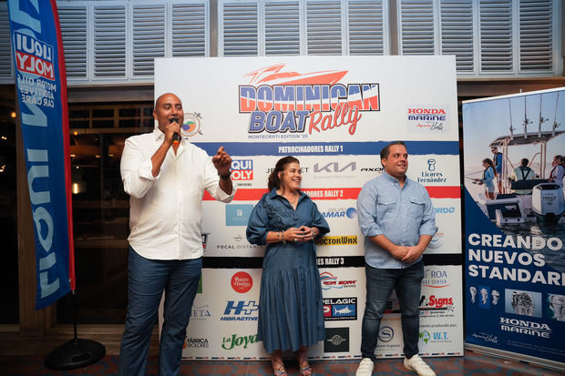 Eduardo Lalane, Alma Taveras y Enmanuel Tolentino.