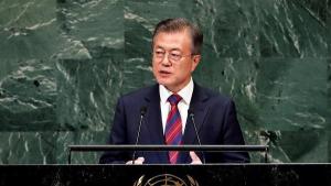 Presidente surcoreano pide impulso tras compromiso de desnuclearización de Kim