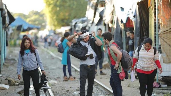 Migrantes hondureños