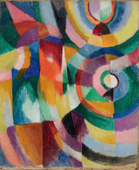 Arte de Sonia Delaunay, Prismas eléctricos, 1913, Tate Modern, Londres.