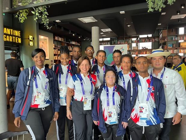 Delegación dominicana de los Juegos Mundiales de Olimpiadas Especiales 2023.