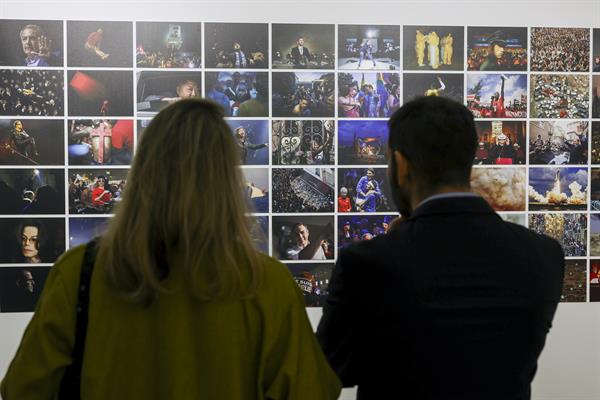 Celebración del 85 aniversario de la Agencia EFE e inauguración de la exposición 'Tu memoria colectiva', este jueves en el Espacio Larra, en Madrid. 
