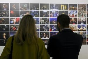 Celebración del 85 aniversario de la Agencia EFE e inauguración de la exposición 'Tu memoria colectiva', este jueves en el Espacio Larra, en Madrid. 