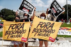 Caravanas salen a las calles de Brasil para pedir la destitución de Bolsonaro