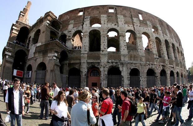 Foto de archivo del Coliseo romano.