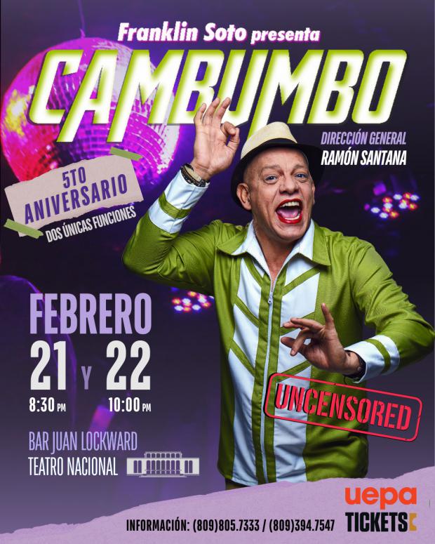 “Cambumbo” celebra su quinto aniversario con dos funciones en el bar del Teatro Nacional