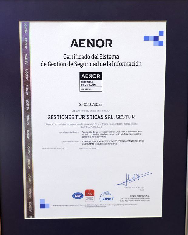 Certificación ISO.