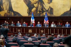 El Congreso Nacional recibió la visita oficial de la gobernadora del Estado de Nueva York, Kathleen Courtney Hochul.