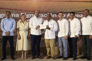 Samuel Pereyra, presidente ejecutivo de Banreservas, da a conocer la tasa de
financiamiento del Programa de Pignoración de Arroz 2025-2026 en la
provincia La Vega.