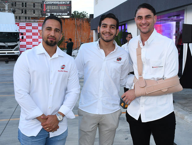 Héctor  Fondeur, Luis Alejandro Sánchez  y Jobel Coronado.
