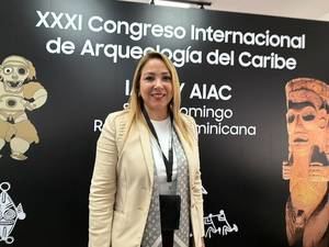 La arqueóloga dominicana Kathleen Martínez.