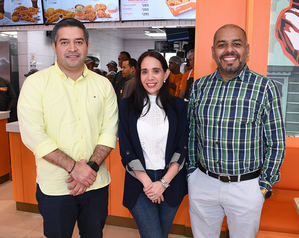 Albenis Segovia, Dilia Aguavivas y Octavio Callejas.