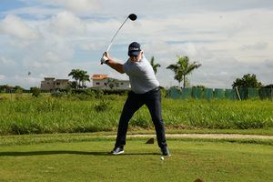 Carlos Elmudesi, en plena acción.