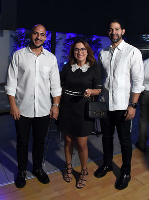 Carlos Suzaña, Marlene Taveras y Miguel Liriano.