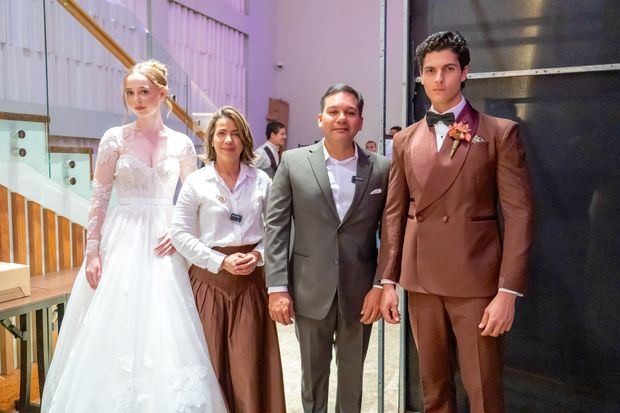 Lil Céspedes y Carlos González Demorizi propietarios de las marcas Lanóvea Bridal y Masculino Formal.