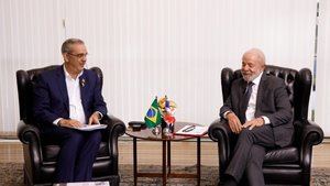 Abinader y Lula abordan la crisis haitiana en su encuentro.