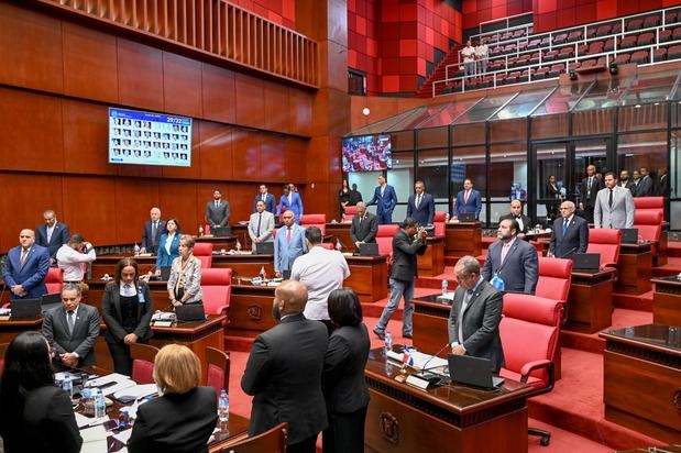 Sesión en el Senado.