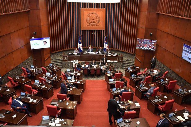 Sesión en el Senado de la República.