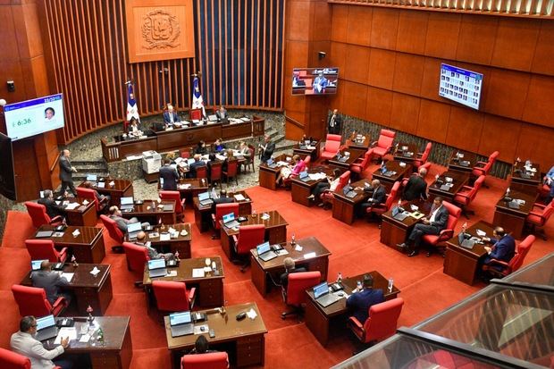 Sesión en el Senado de la República.