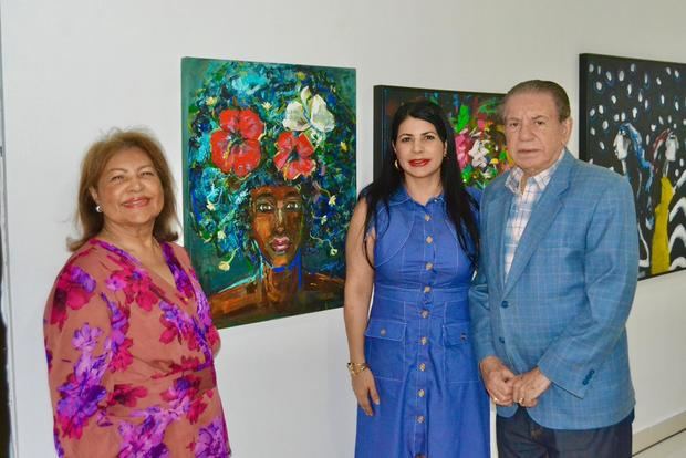 Francy García y sus padres.