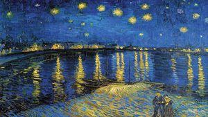 Obra: Noche estrellada sobre el Ródano, de Vincent Van Gogh