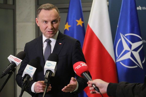 El presidente polaco, Andrzej Duda, este miércoles en Varsovia.