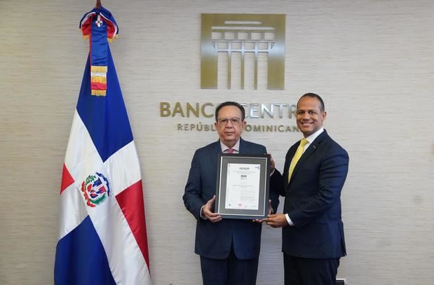 Banco Central recibe la certificación ISO 22301:2029 por la Asociación Española de Normalización y Certificación