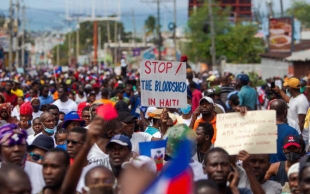 Crisis y protestas en Haití.
