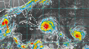 Katia y José se suman a Irma al convertirse en huracanes