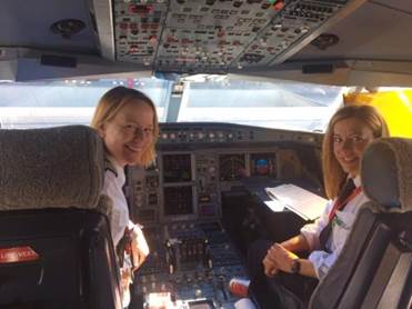 Cabina vuelo de Iberia.