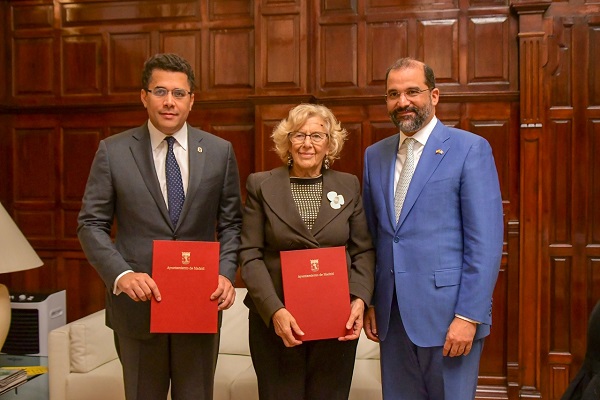  David Collado, Manuela Carmena y Rodríguez Huerta