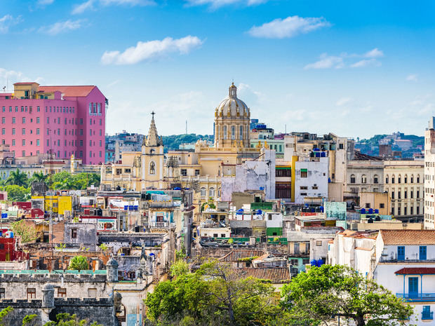 Vista de la ciudad de la Habana, Cuba.
