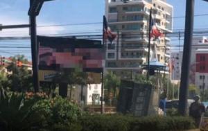 Alcaldía del Distrito Nacional apaga pantalla que transmitió video pornográfico en la 27 de Febrero