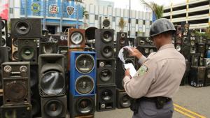 Policía detiene a 29 personas e incauta 200 bocinas en operativo antiruidos